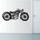 Adesivo de Parede Motociclista - Moto Retrô