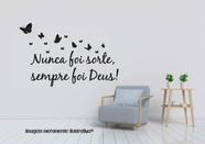 Adesivo de Parede Nunca Foi Sorte