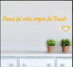 Adesivo de Parede Nunca foi sorte sempre foi Deus 95cm x 10,3cm Adesivo de parede Sala, Quarto, Cozinha, Banheiro.