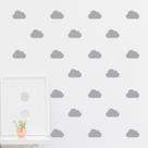 Adesivo De Parede, Nuvens 100 Unidades 7cm Escolha A Cor