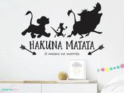 adesivo de parede o rei leão hakuna matata decoração