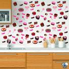 Adesivo De Parede Para Cozinha e Confeitaria Doces Bolos