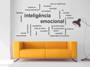 Adesivo de Parede Para Empresas Frase Inteligência Emocional