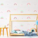 Adesivo de Parede para Quarto de Menina Arco-Iris Cobre 3m² Adesivo de Parede para Quarto de Menina Arco-Iris Cobre 3m²
