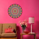 Adesivo de Parede para Sala Mandala Folhas Adesivo de Parede para Sala Mandala Folhas