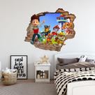 Adesivo de Parede Patrulha Canina Buraco na parede 2