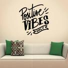 Adesivo de Parede Positive Vibes Only Adesivo de Parede Positive Vibes Only