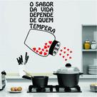 Adesivo de Parede pra Cozinha - O Sabor da vida