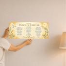 Adesivo de Parede Prece de Cáritas 60cm x 24 cm - Oração Formato na Horizontal
