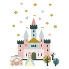 Adesivo de Parede Princesa Castelo e Carruagem 21un