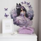 Adesivo de parede Princess and Wolf para quarto ou sala de estar