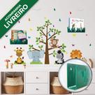 Adesivo de Parede Quarto Infantil Safari Baby Com Livreiros