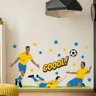 Adesivo de Parede Quarto Menino Futebol Gol