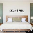 Adesivo de Parede Religioso Deus é Fiel