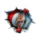 Adesivo De Parede Removível Do Papai Noel Em Vinil, Decoração De Natal Para O Lar