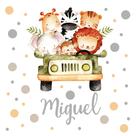 Adesivo De Parede Safari Criança Bebê Bolinhas Personalizado Adesivo De Parede Safari Criança Bebê Bolinhas Personalizado