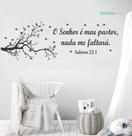 Adesivo De Parede Salmos Bíblicos Decoração Quarto Sala - senhorita decor