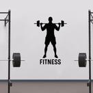 Adesivo de Parede Silhueta Homem Fitness