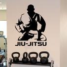 Adesivo de Parede Silhueta Jiu-Jitsu