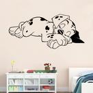 Adesivo de parede Sleeping Puppy para quarto e sala de estar