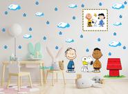 adesivo de parede snoopy amigos quarto infantil sala