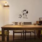 Adesivo de parede Snoopy and Woodstock para quarto e janela