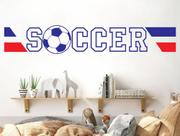 adesivo de parede soccer futebol bola esporte quarto sala - Senhorita Decor