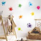 Adesivo de Parede Splash de Tinta Decoração Divertida