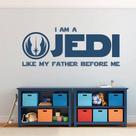 Adesivo de Parede STICKERSFORLIFE Eu Sou um Jedi Star Wars
