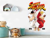 adesivo de parede street fighter jogos e games