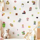 adesivo de parede super mario bros cute baby miniaturas jogos games