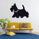 Adesivo de Parede Terrier Escocês Cachorro Cão Dog Pet Shop