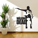 Adesivo de parede The Walking Dead Rick and Carl Silhouette