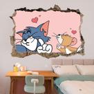 Adesivo de parede Tom e Jerry Cute Cartoon para quarto de crianças