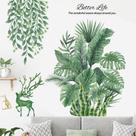 Adesivo de parede Tropical Plant and Deer Home Decor 45x50cm Adesivo de parede Tropical Plant and Deer Home Decor 45x50cm