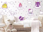 Adesivo de Parede Turma da Hello Kitty Cute Baby