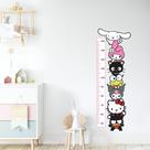 Adesivo de Parede Turma da Hello Kitty Régua de Crescimento Cute Baby