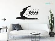 Adesivo De Parede Yoga Meditação Pilates Academia