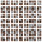 Adesivo de Pastilhas Cozinha Marrom 25x25 cm 10un