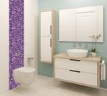Adesivo de Pastilhas Roxo Silvestre 25x25 cm com 40un