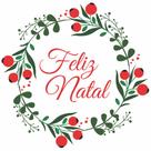 Adesivo de Porta Decoração Natal Guirlanda