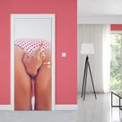 Adesivo de Porta Mulher Gesto Obsceno 01