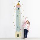 Adesivo de Princesas Régua de Crescimento Torre 188cm
