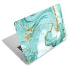 Adesivo de PVC de mármore azul-turquesa ARTSO de 15,6" para laptop
