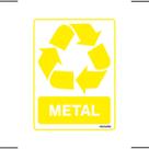 Adesivo De Sinalização Lixo Metal 15x20 Ekomunike - S-240 F9e