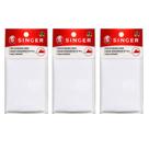 Adesivo de tecido para emendar para passar a ferro de 18 cm x 40 cm branco (pacote com 3)