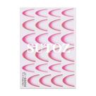 Adesivo de Unhas Ji-g0 3d Gradiente Linha Francesa Azul Rosa Roxo Verde Oem