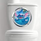 Adesivo de Vaso Sanitário Escotilha Stitch