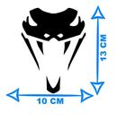 Adesivo Decalque Cobra Snake Face 01 Ce1 13cm X 10cm Adesivo Decalque Cobra Snake Face 01 Ce1 13cm X 10cm