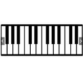 Adesivo Decoração Parede Música Teclado Adesivo Decoração Parede Música Teclado